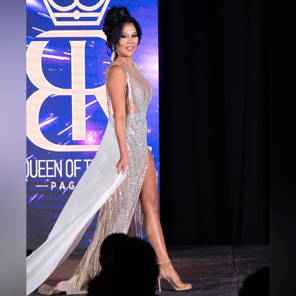 Winning Pageant Couture Gown GL Garlate Prom Evening Wedding Dress - Picture 4 of 17